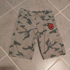 Cavi Boy Camouflage Checkered Shorts Size 7